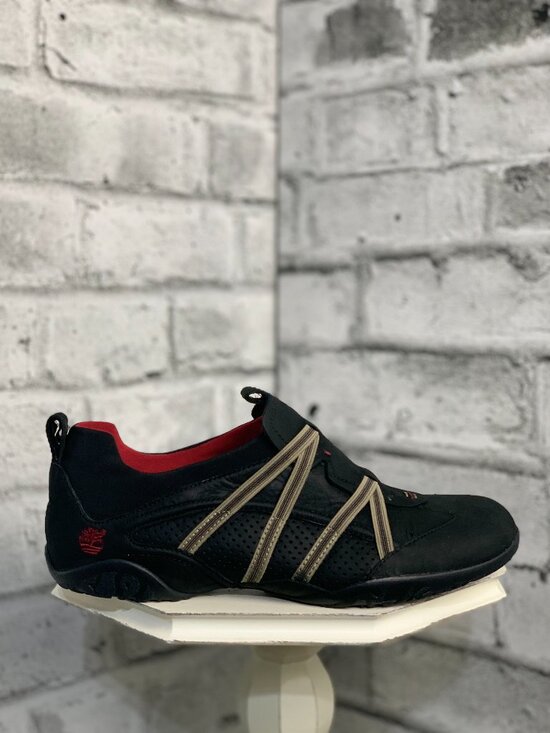 Timberland Sneakers Driving Shoes Women's 9.5 M Black Leather Comforia Slip On - Picture 2 of 9